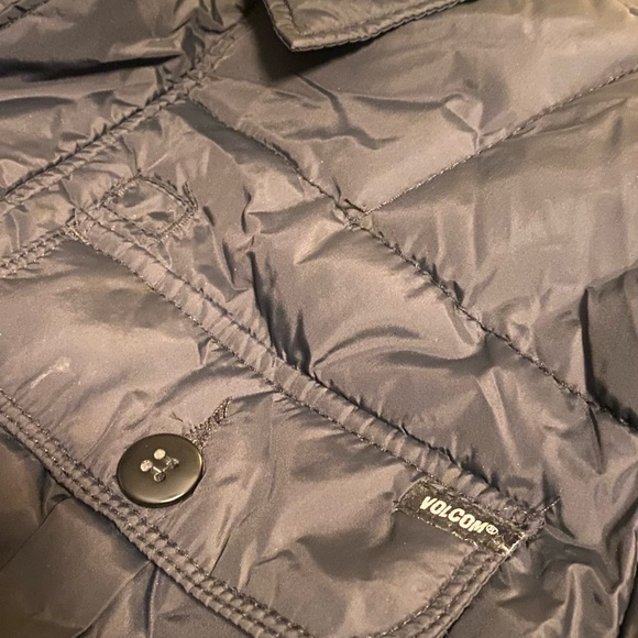 Volcom mens puffer jacket black medium - Picture 6 of 11